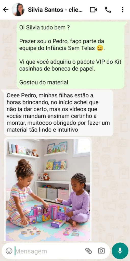 Depoimento WhatsApp mãe 3